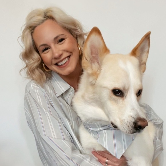 Matching Dog Bandana + Crop Top Button Down Set - Picture 1 of 7